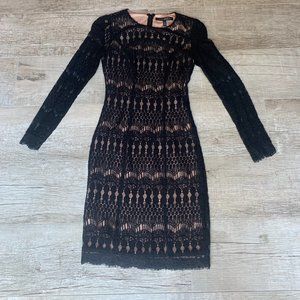 White House Black Market Black Lace Sheath Dress